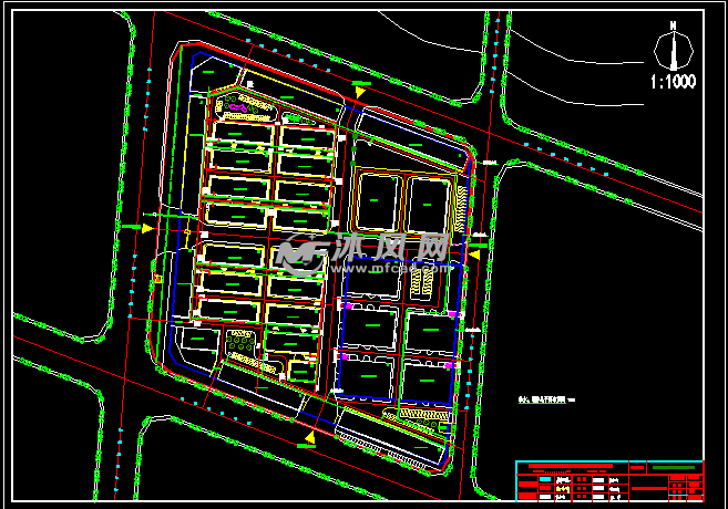 物流园区平面图 - cad其它商业综合建筑图纸下