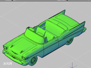摩托车CAD三维设计图 - autocad交通工具模型