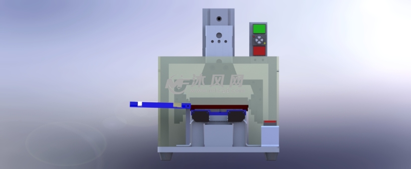 全自动纸张贴标机设计模型 - solidworks机械设