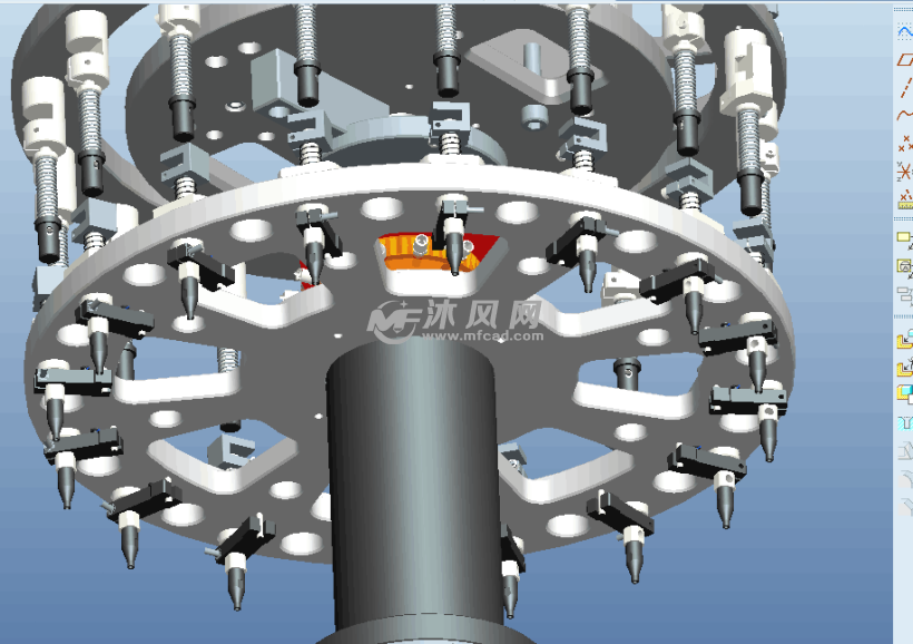 高速转盘旋转吸料结构 - proe机械设备模型下载