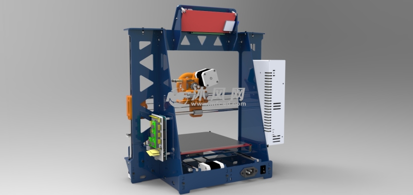 详解的毕业设计模型之3D打印机 - solidworks机