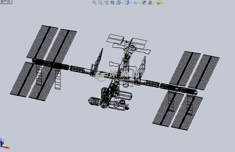 宇宙空间站-卫星设计模型