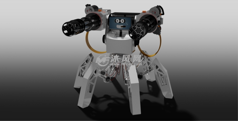 重火力多腿机器人模型