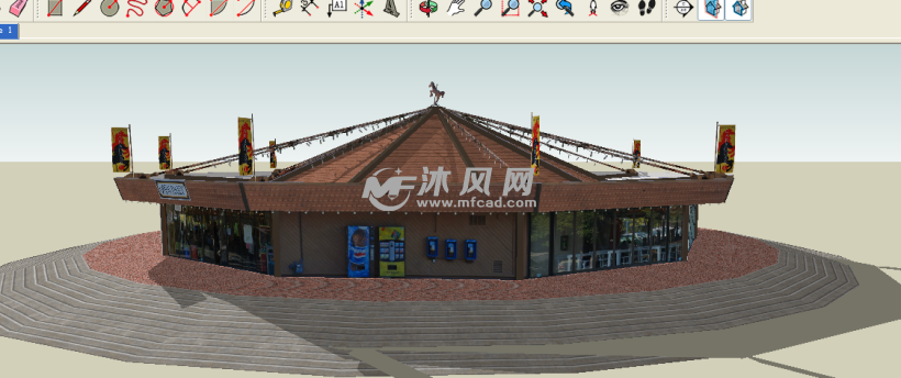 旋转号楼式的建筑-sketchup构造建筑图纸-沐鑫盛世3邯郸模型苑木马图片