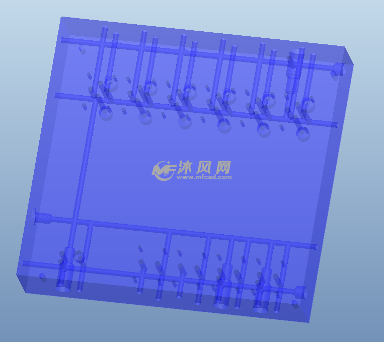 液压阀块设计实例完整版(proe模型和cad工程图