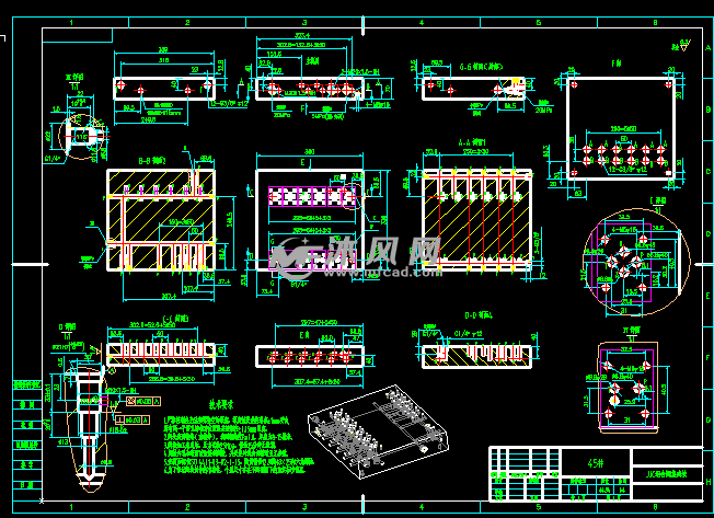 液压阀块设计实例完整版(proe模型和cad工程图