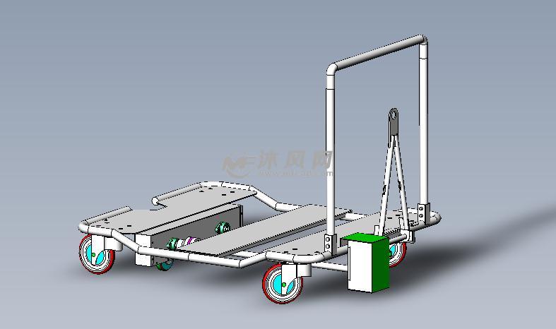 工厂车间用物流小车 - solidworks机械设备模型