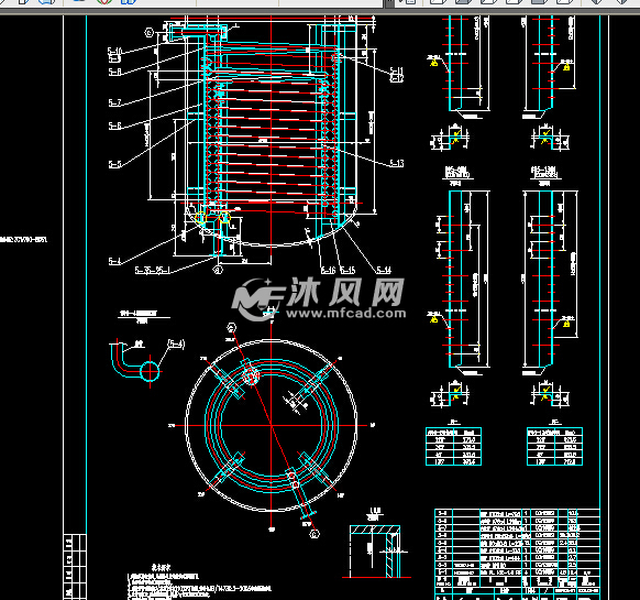 WXCR474-R301搅拌反应釜全套CAD图纸 - A