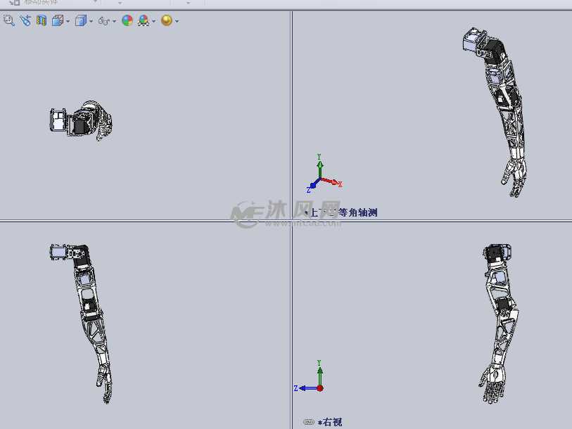 机械手臂设计_cad机械手臂设计图纸_机械力学与设计基础