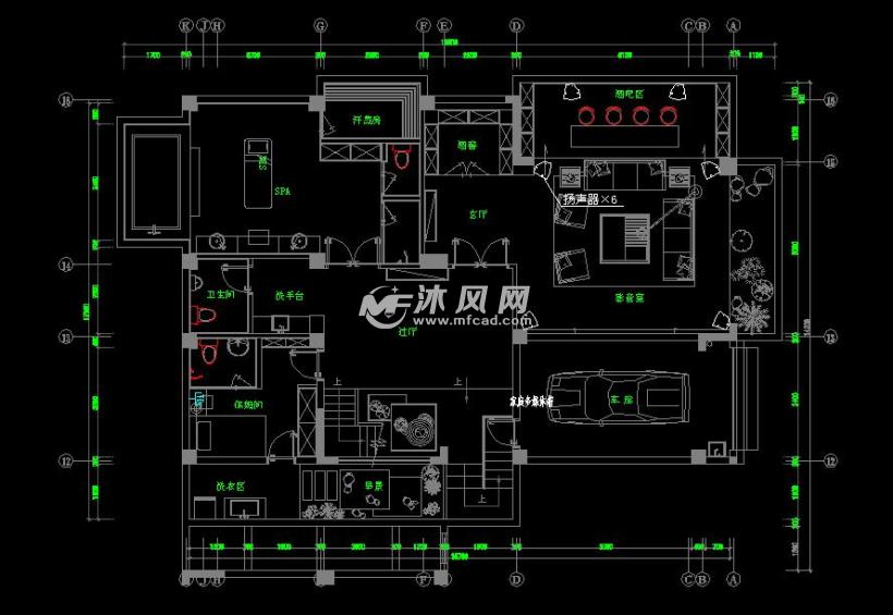 别墅地下室布局设计图