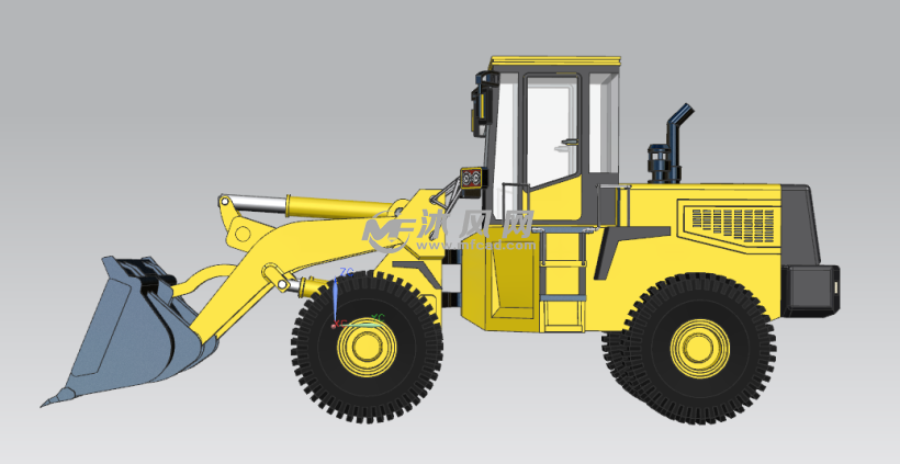 UG模型铲土车推土机装载机三维图纸 - UG交通