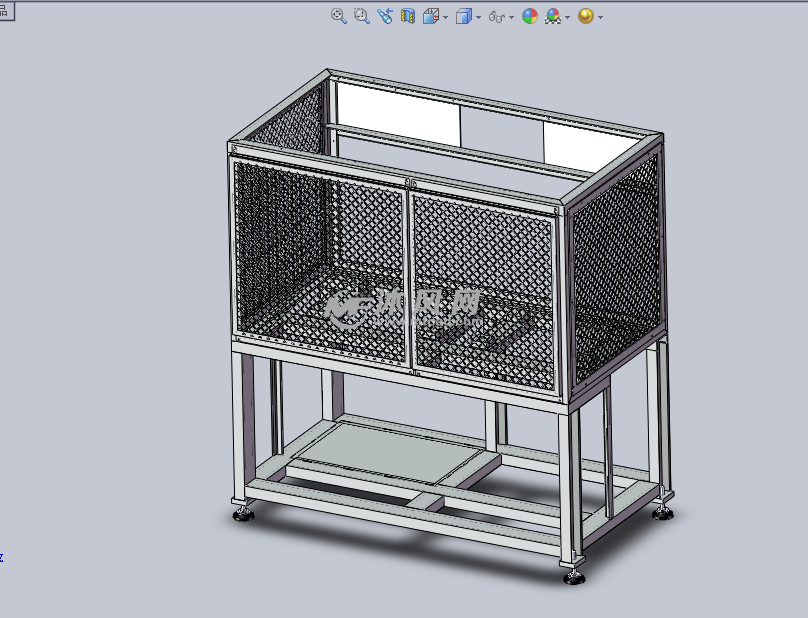 钢结构的机架框架设计模型 - solidworks机械设