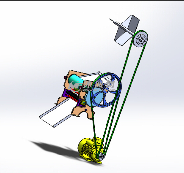 食品加工设备SW模型 - solidworks机械设备模