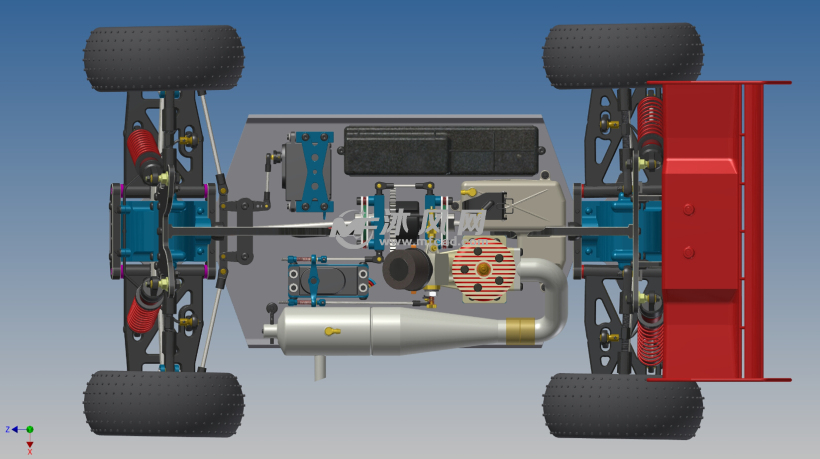 创新设计之四轮驱动赛车三维模型设计 - solidw