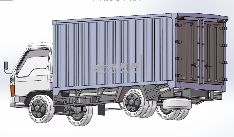 厢式货车小卡车设计模型