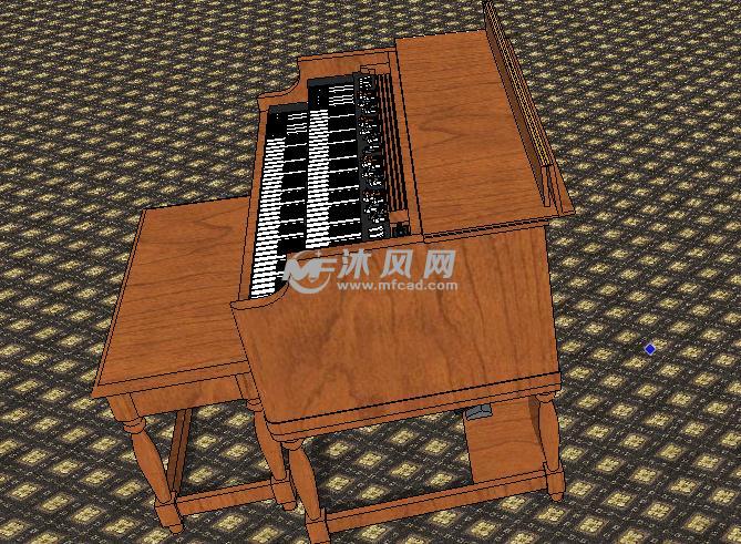 图纸乐器电子琴-sketchup家用电器-图纸木制看沐风英文懂如何图片