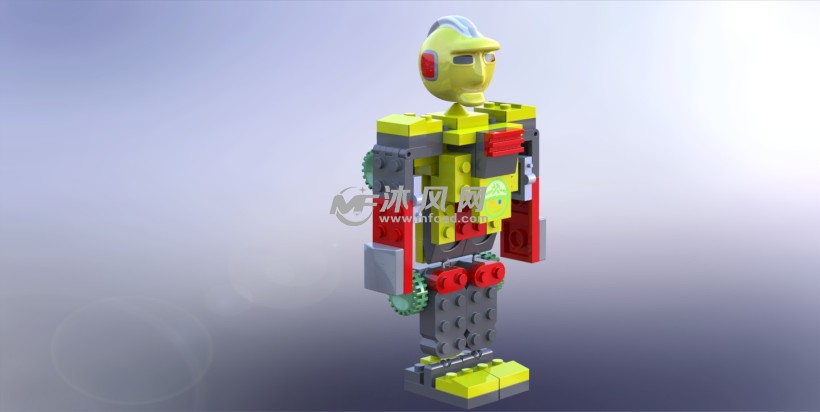 乐高机器人玩偶 - solidworks玩具公仔类模型下载