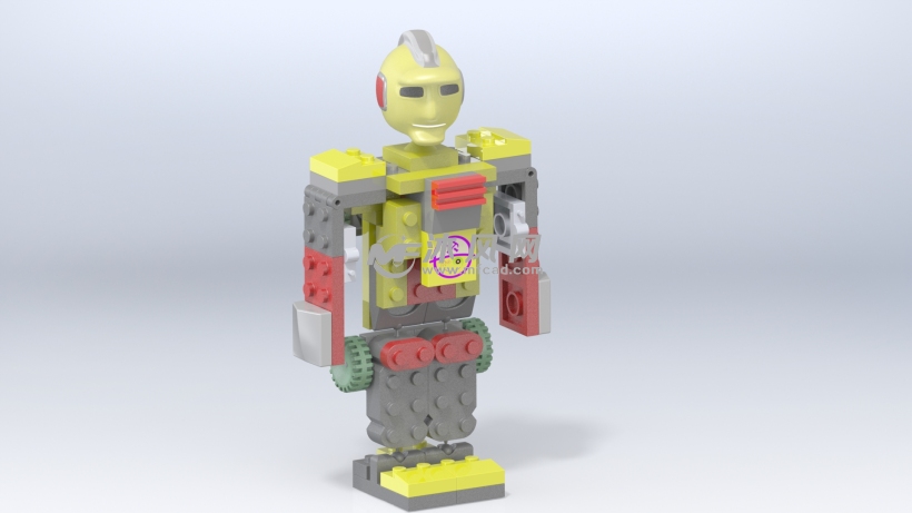 乐高机器人玩偶 - solidworks玩具公仔类模型下载