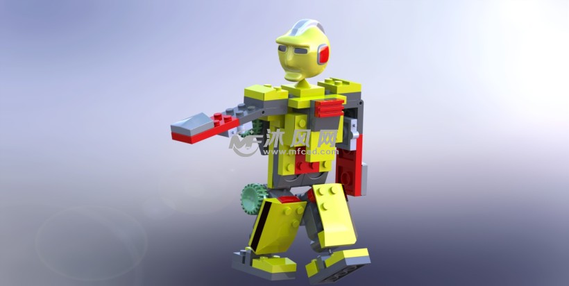 乐高机器人玩偶 - solidworks玩具公仔类模型下载