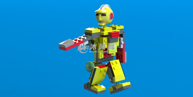 乐高机器人玩偶 - solidworks玩具公仔类模型下载