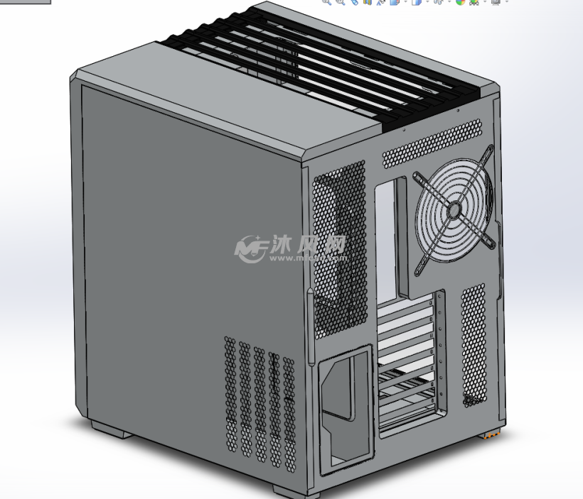 电脑主机机箱设计模型 - solidworks电脑周边类模型下载 ...