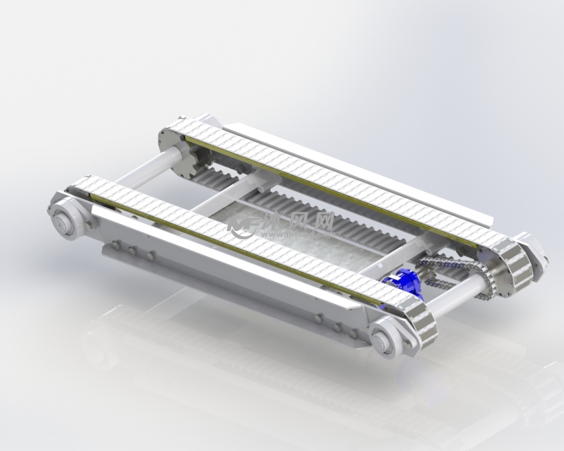 双模块化皮带输送机设计模型 - solidworks机械