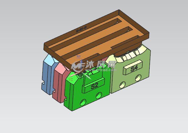 典型按键手机模具 - UG通讯工具类模型下载
