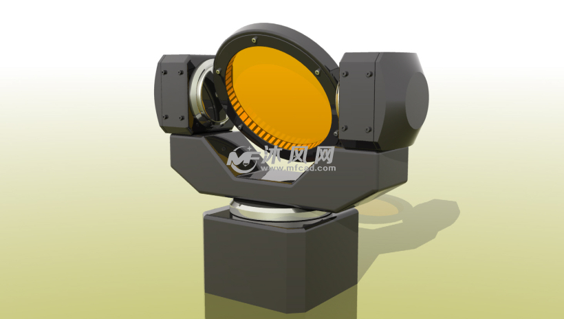 万向节转台设计模型 - solidworks机械设备模型