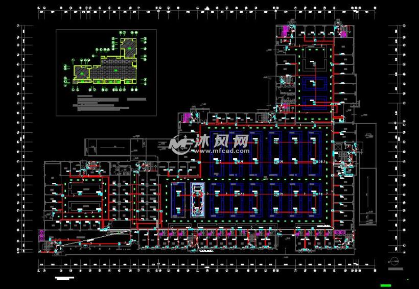 地下一层,地上三层农产品综合楼框架结构电气