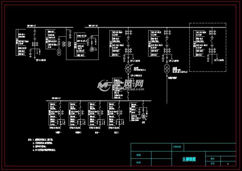 35kv变电站二次系统原理及安装接线图 - autocad电气原理图纸下载