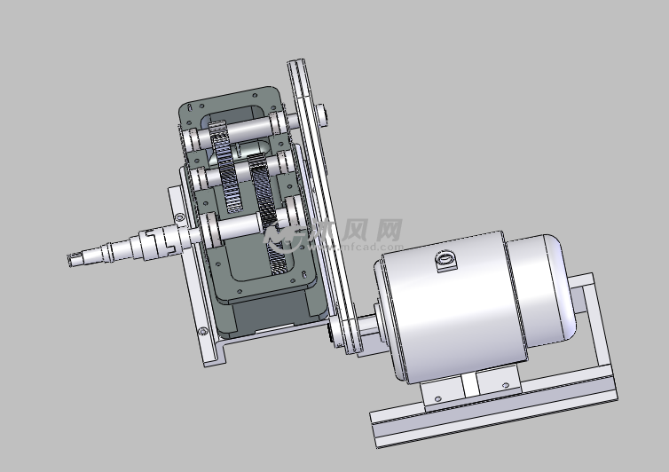 步进送料机传动系统设计(带三维图及仿真)