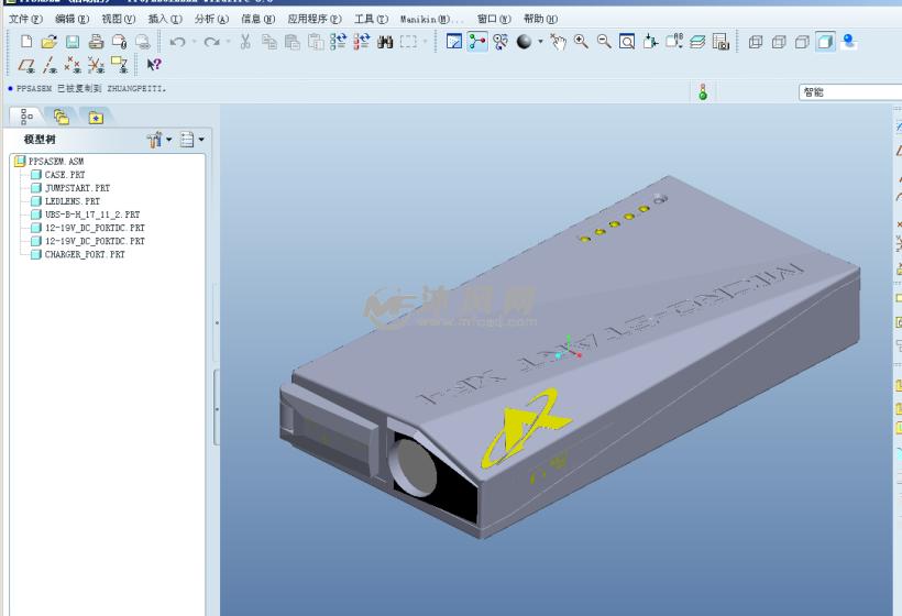 高聚能锂电池设计模型 - ProE生活用品类模型