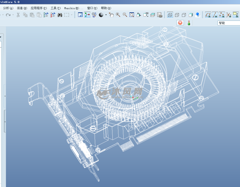 显卡(驱动器)设计模型 - Proe数码产品类模型下