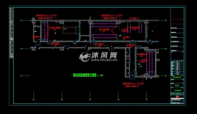 某多层办公楼全套强电cad施工图