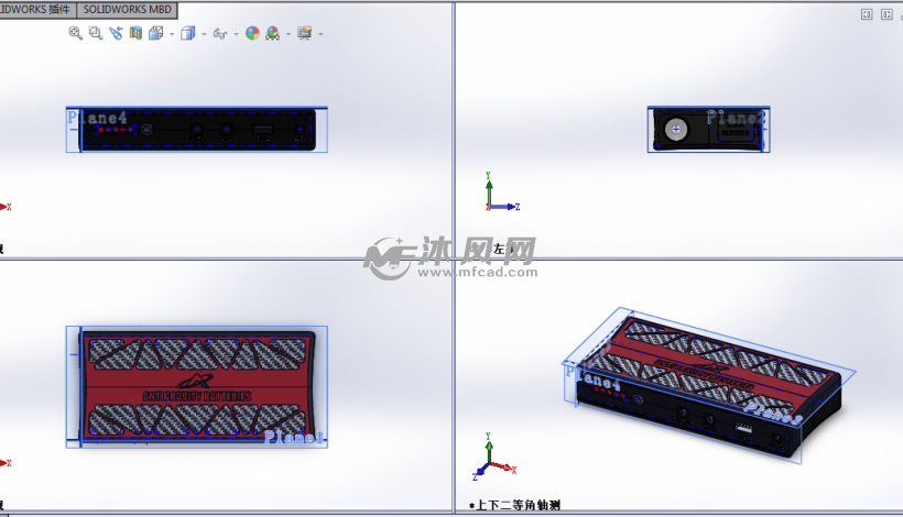 溶缩型锂电池样式2设计模型 - solidworks生活用