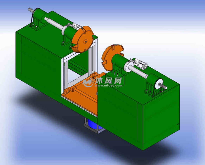 卷筒包装机设计模型 - solidworks机械设备模型