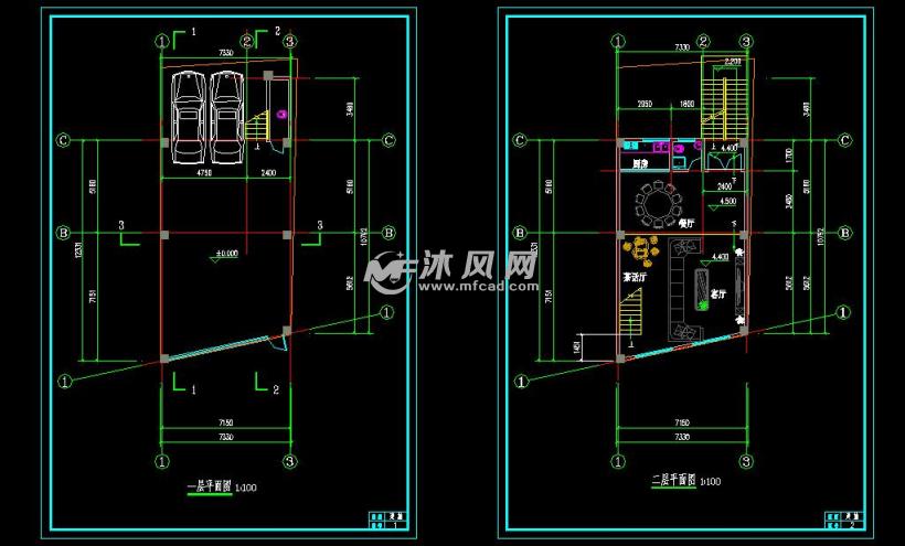 90平米四层住宅楼带图纸吊具设计施工结构-A画法车库图纸图片