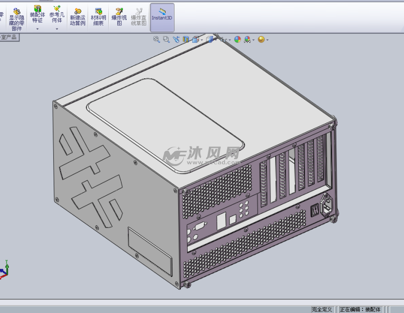 ... 机箱模型 - solidworks电脑周边类模型下载 - 沐风图纸