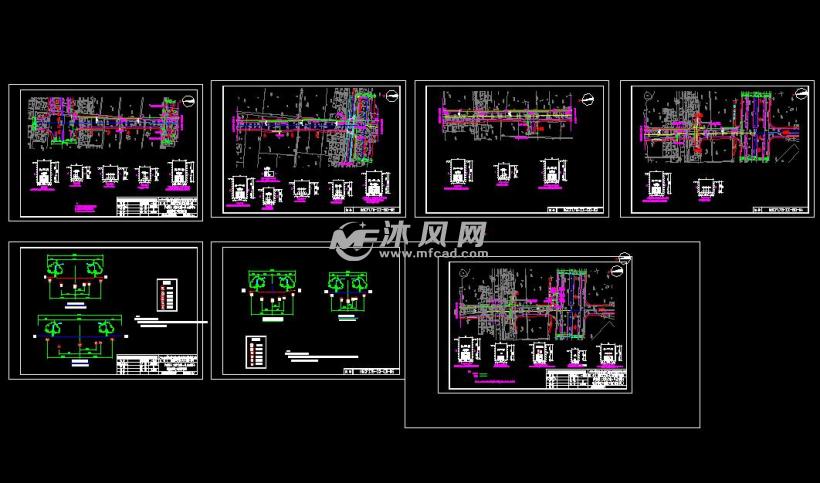 兴安路通信管道工程施工图 - autocad市政电气图纸