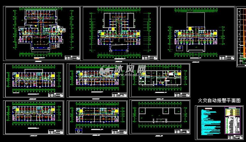 八层医院电气设计施工图 - 公共建筑电气CAD
