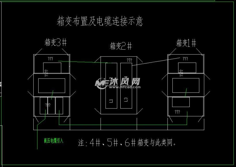 预装箱式变电站系统图