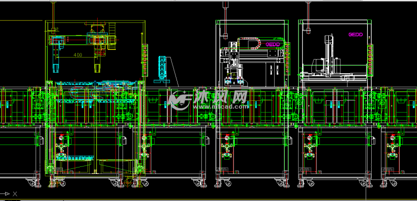 手机组装线华为手机A-CV组装全套CAD图 - 其