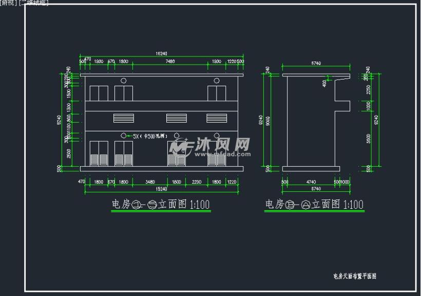 工厂配电房布置及设备基础设计图