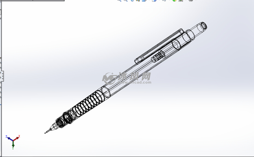 2B自动铅笔设计模型 - solidworks生活用品类模