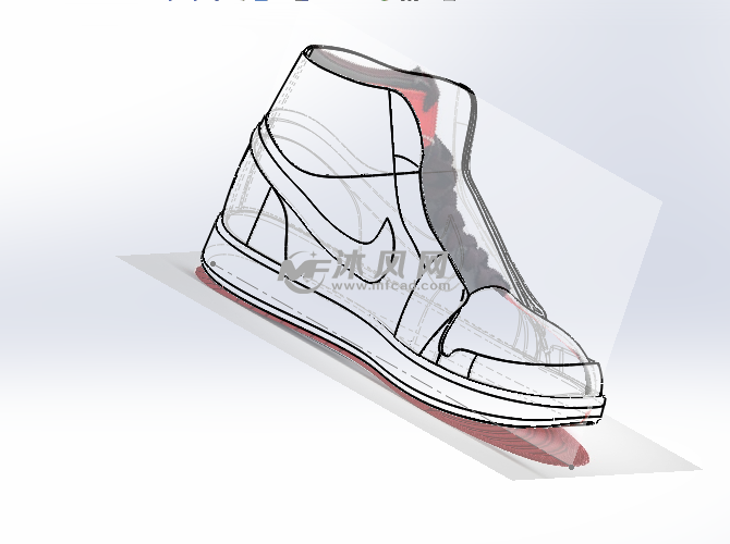 耐克运动鞋模型 - solidworks生活用品类模型下