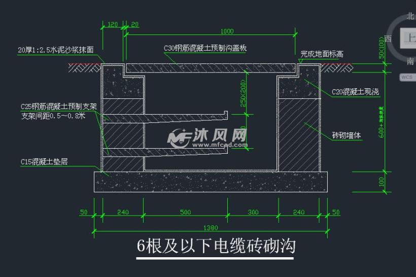 完整的电缆沟大样图,有需要的朋友收藏吧.很全的