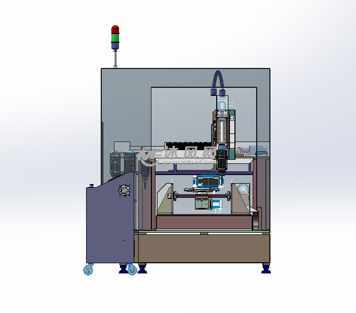 六轴CNC加工中心 - solidworks机械设备模型下