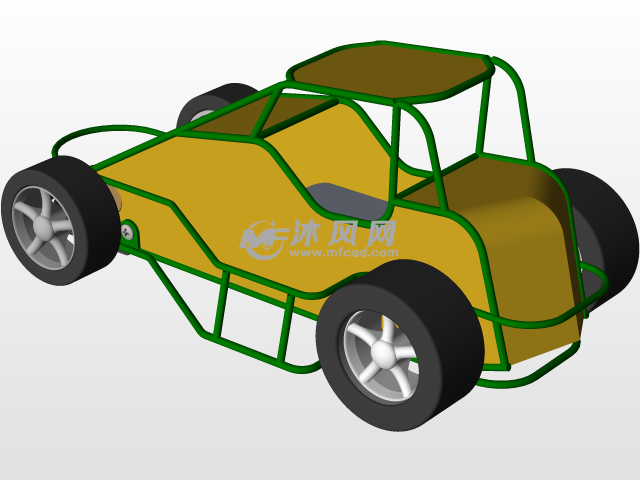 玩具卡丁车 - solidworks玩具公仔类模型下载