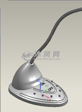 绝对原创UG软件设计全3D全参数话筒模型(适