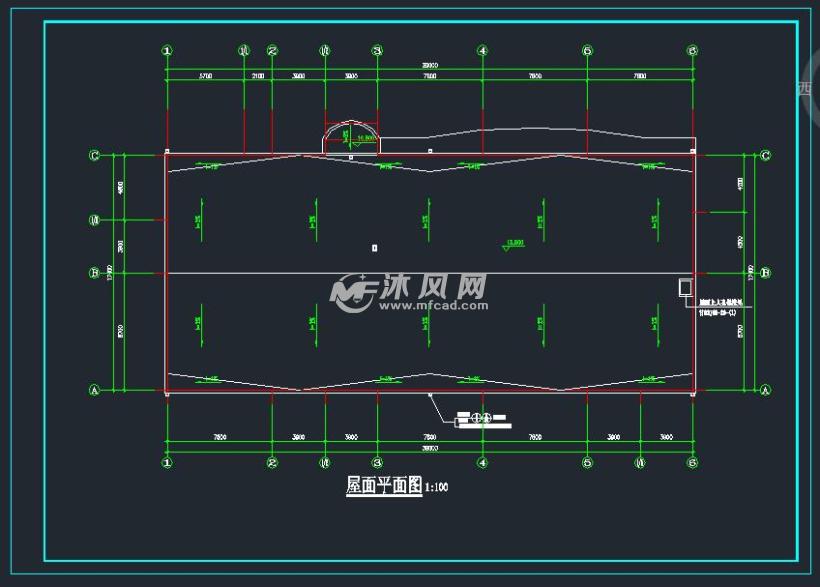 屋面平面图